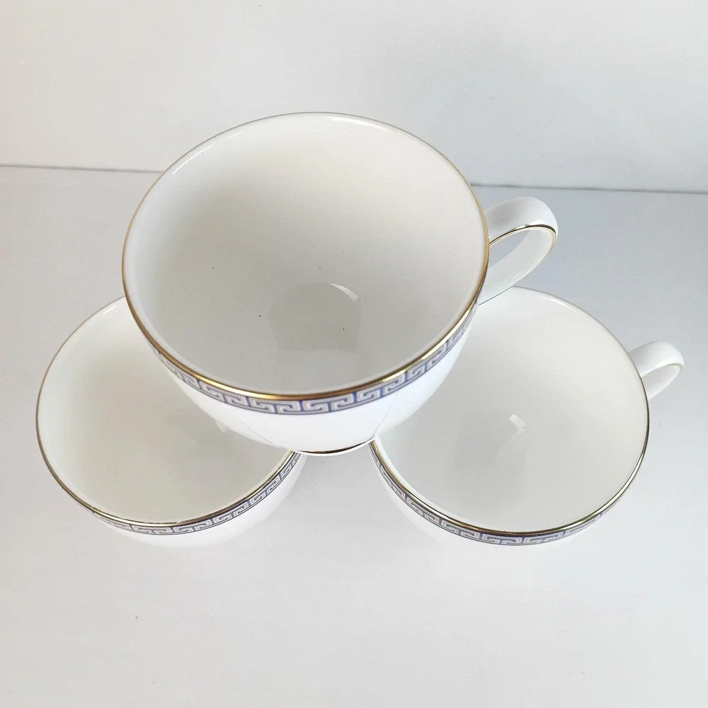 Set of 3 Wedgwood Palatia Footed Replacement Coffee Tea Cups England